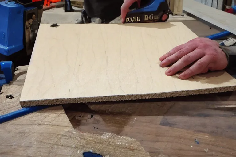 Placing A Piece of Plywood