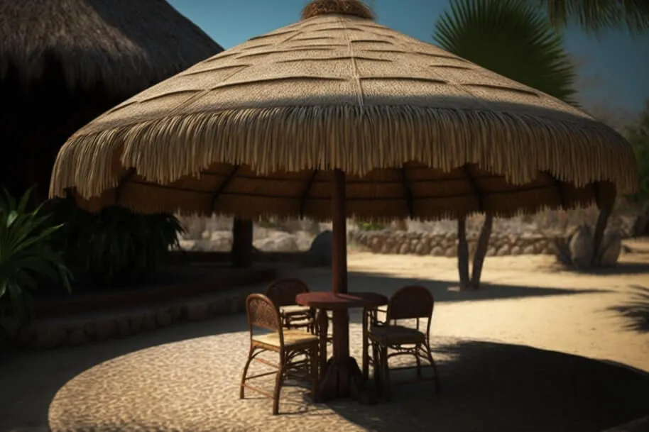 Thatched Palapa Umbrella