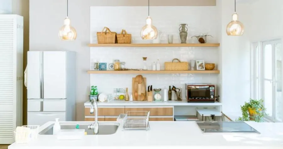 The Floating Shelves kitchen