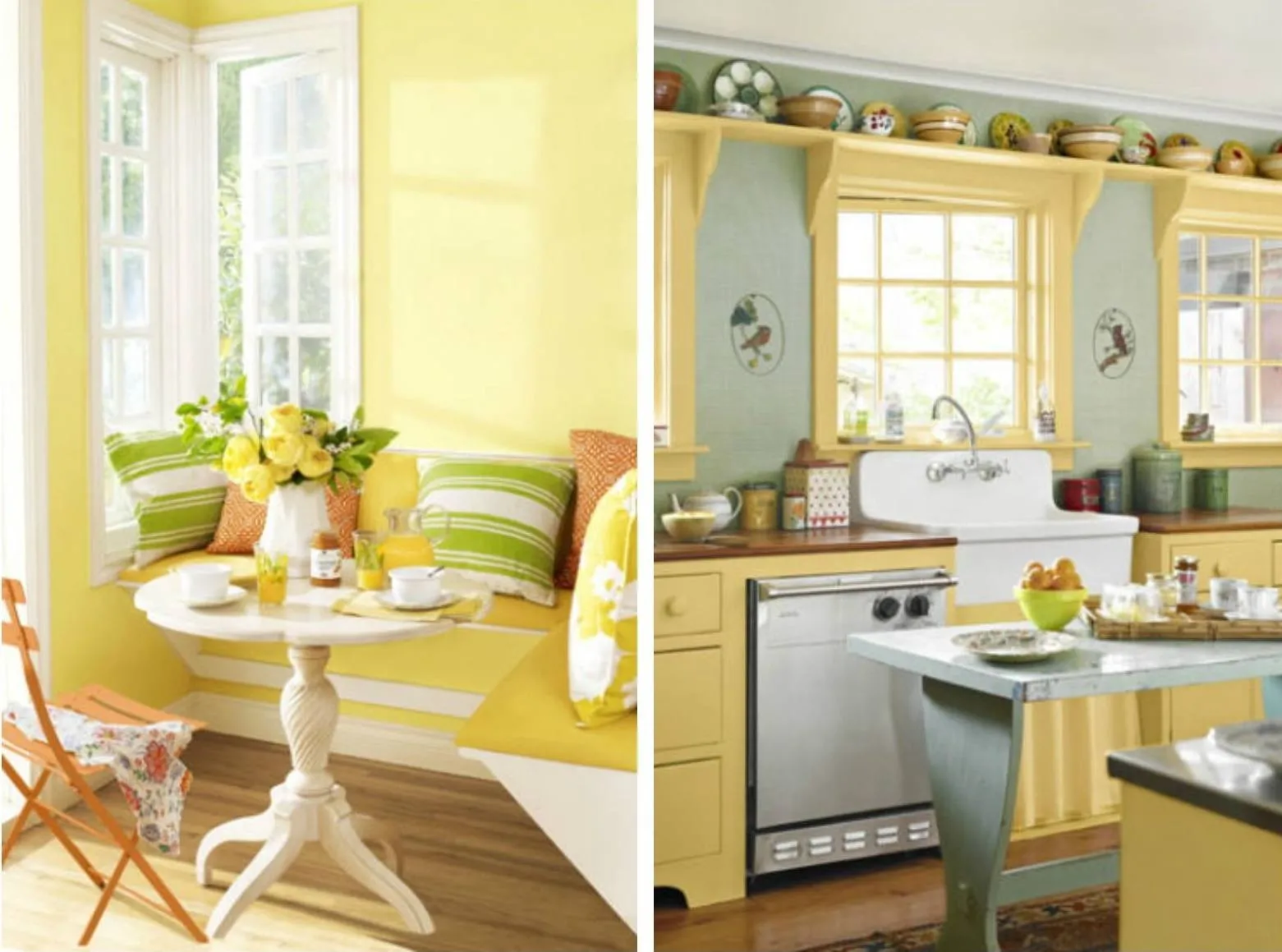 The Retro Pop kitchen yellow