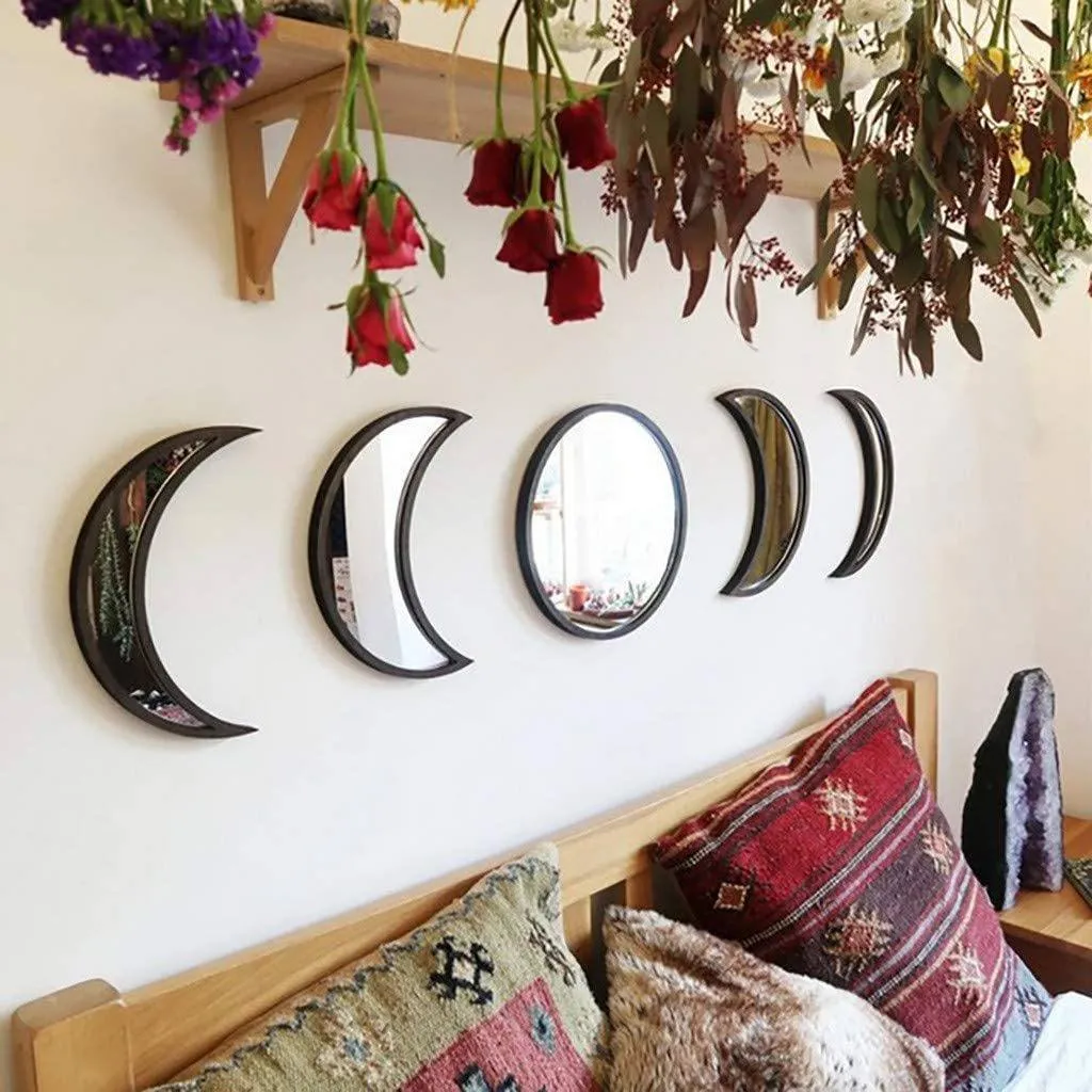 5 Pieces Scandinavian Acrylic Wall Living Room Decor MirrorÂ
