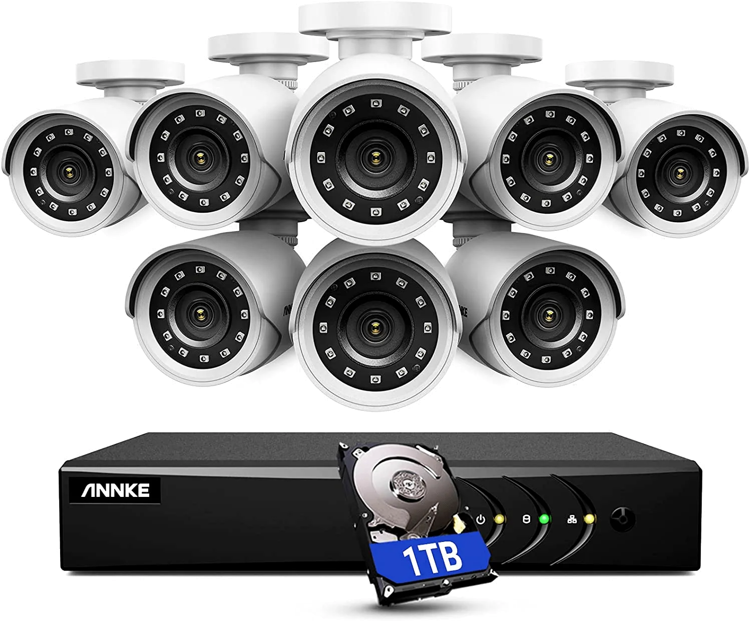 ANNKE 5MP wired security house camera system