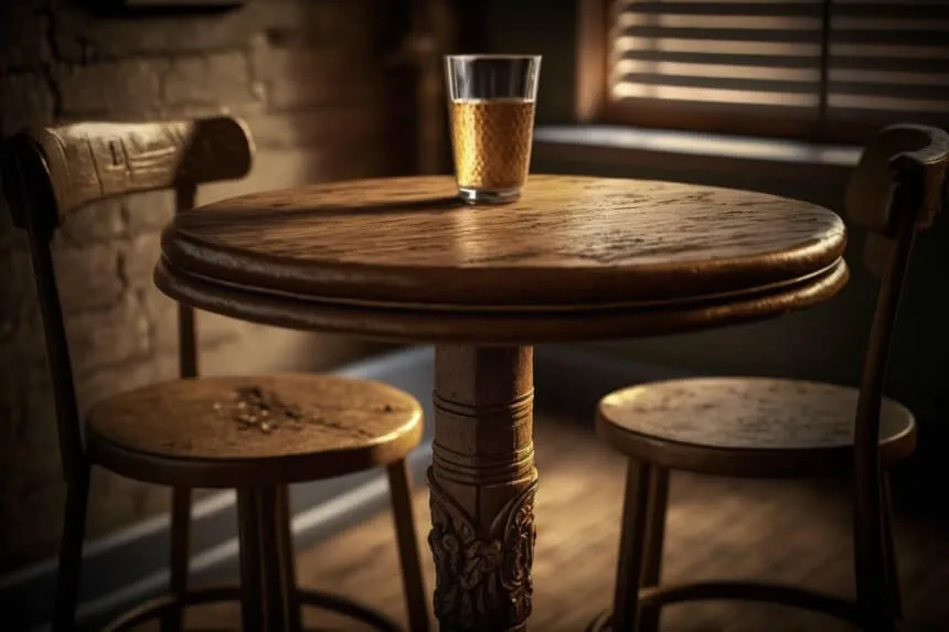 Wooden Bar Table
