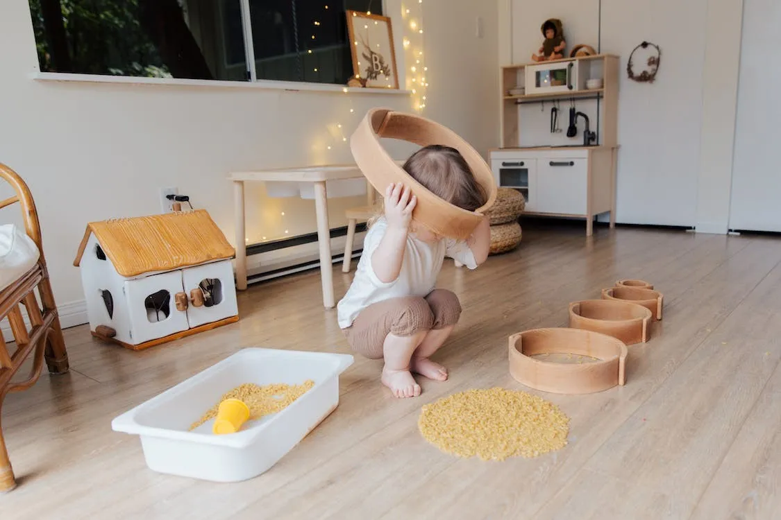 Install shelves and cubbies to create storage space for toys and games