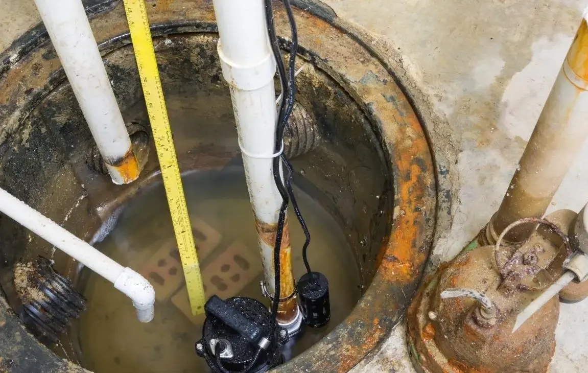 Basement sewage pump maintenance