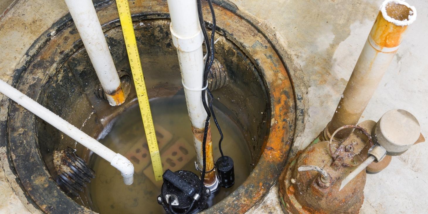 Basement sewage pump maintenance