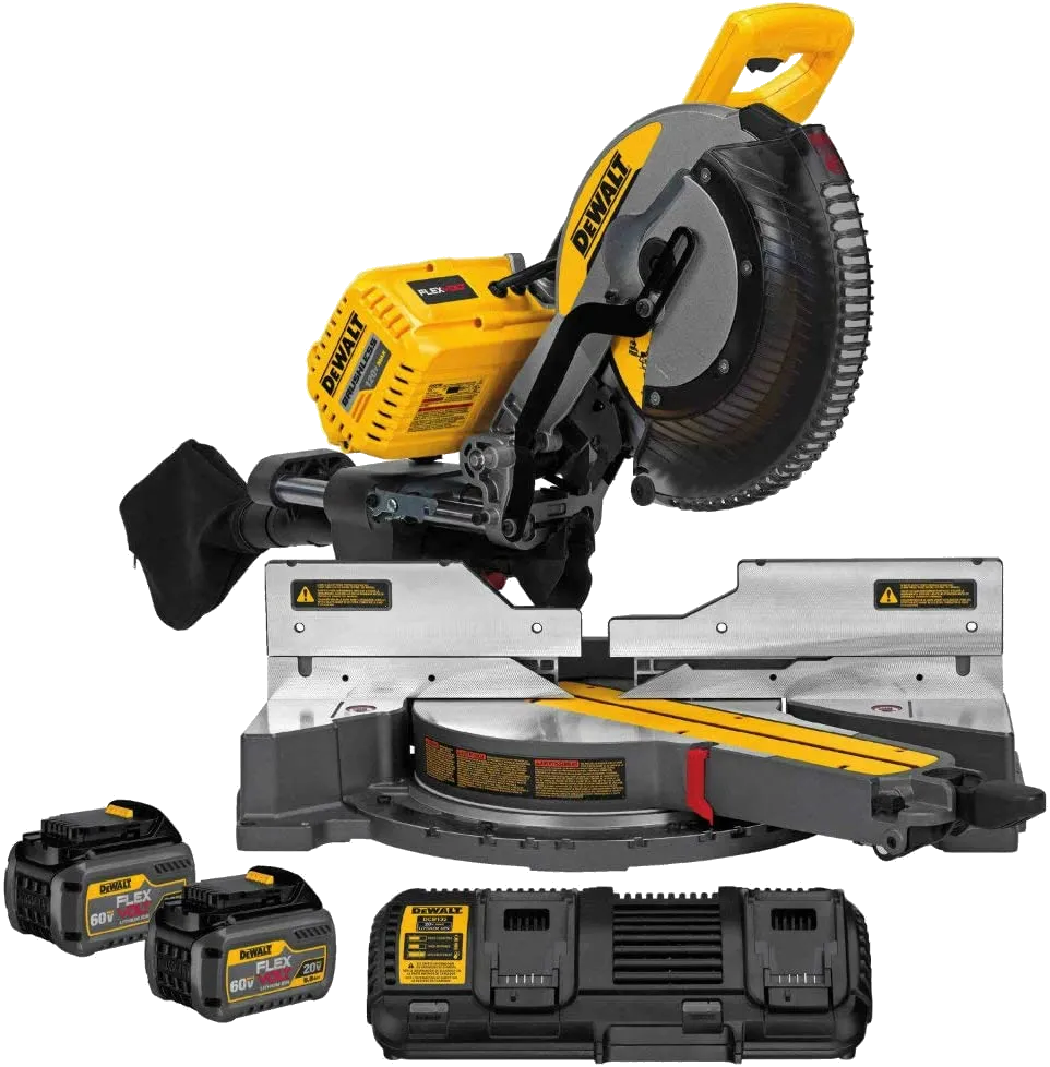 DEWALT DHS790T2 FLEXVOLT 120V MAX Double Bevel Compound Sliding Miter Saw Kit