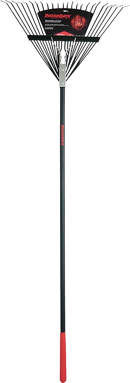RazorBack 2.13" X 24" X 68" Fiberglass Handle Steel Rake Wit