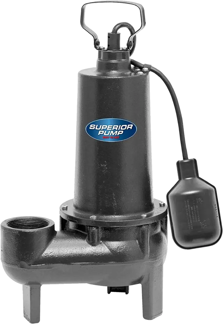 Superior Pump 93501 1/2-Horsepower Cast Iron Sewage Pump with Tethered Float Switch
