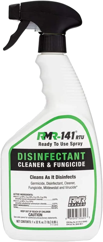 RMR-141 Disinfectant Spray Cleaner, Kills 99% of Household Bacteria and Viruses, Fungicide Kills Mold & Mildew, EPA Registered, 32-Ounce Bottle