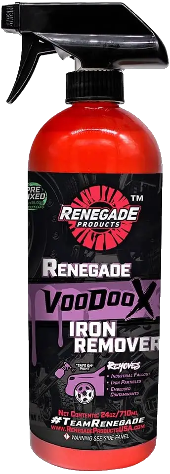 Renegade Products Voodoo X Iron Remover for Auto Detailing, Removes Iron, Break Dust and Rust From Paint and Wheels
