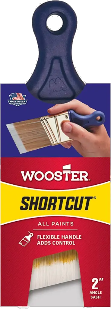 Wooster Brush Q3211-2 Shortcut Angle Sash Paintbrush, 2-Inch, White