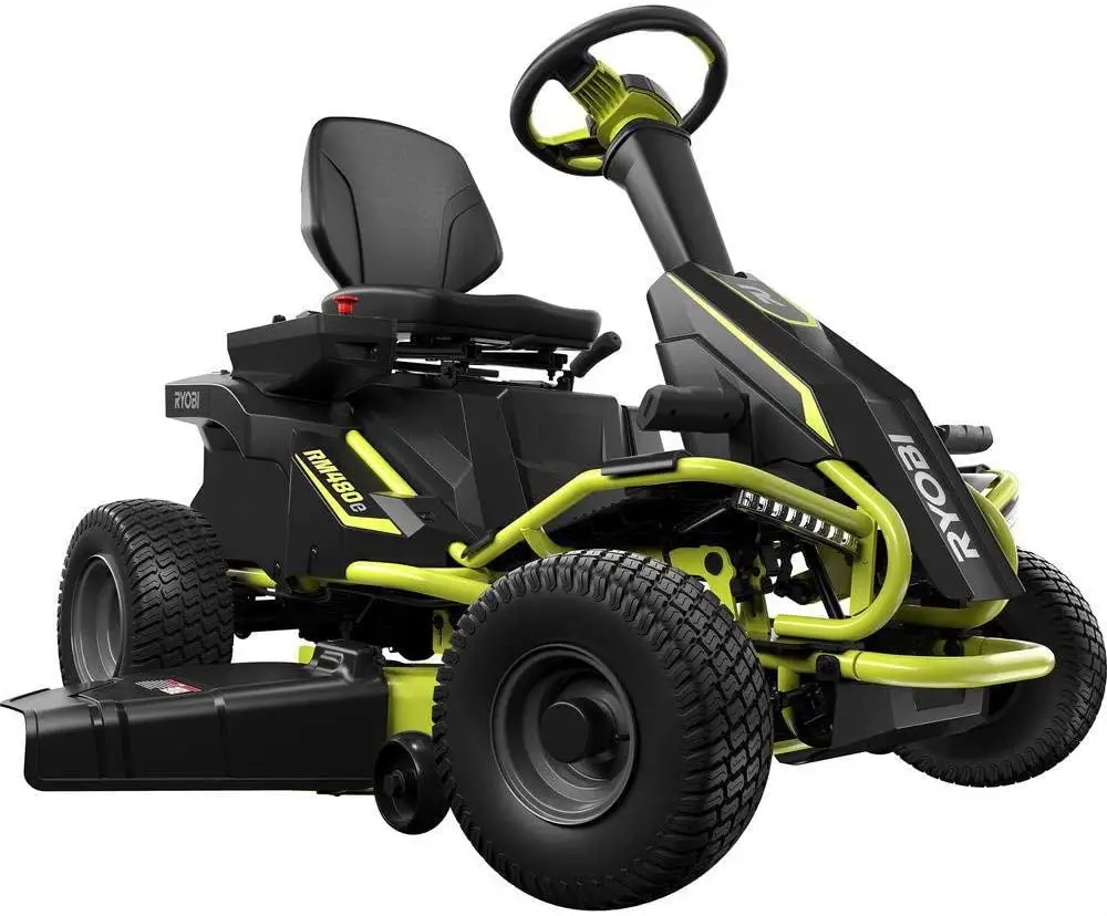 Best Overall Ryobi 38 100Ah Electric Rear Engine Riding Lawnmower