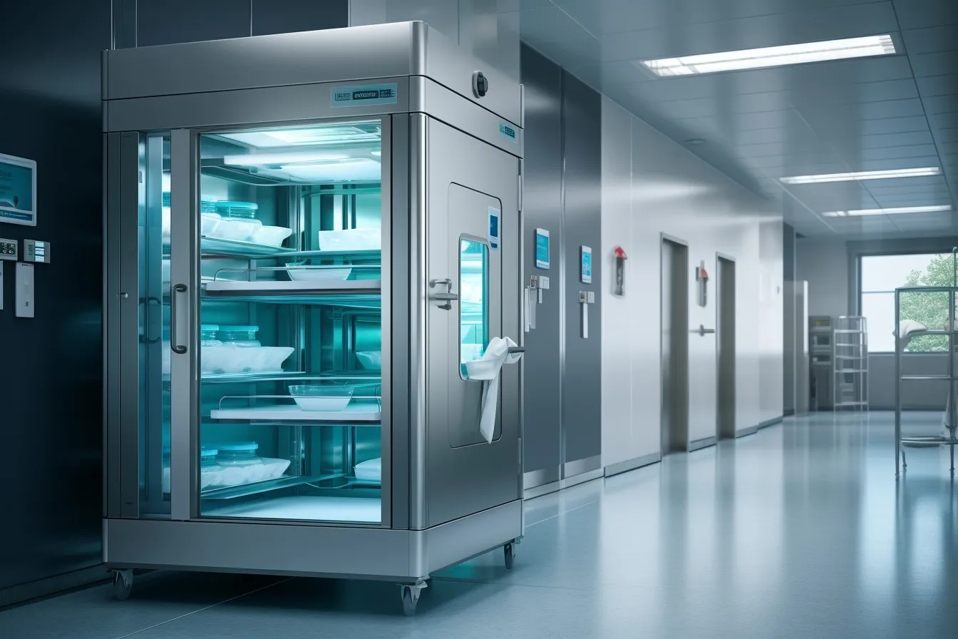 Dumbwaiter in a Modern Hospital Setting