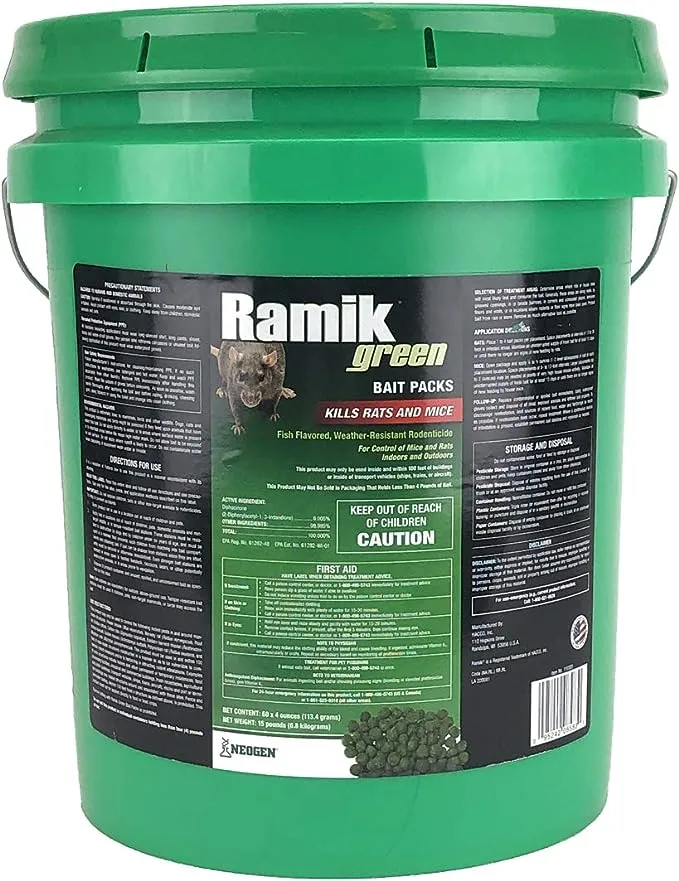 Neogen Rodenticide Ramik Green Rat and Mouse Bait