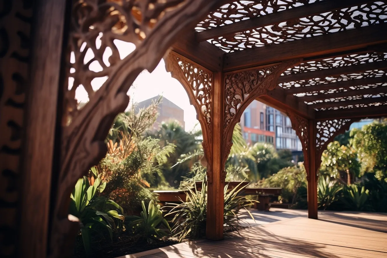 Cultural Affinity Indigenous Motif Pergola