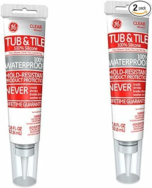 GE 100 Silicone Rubber Kitchen and Bath Sealant