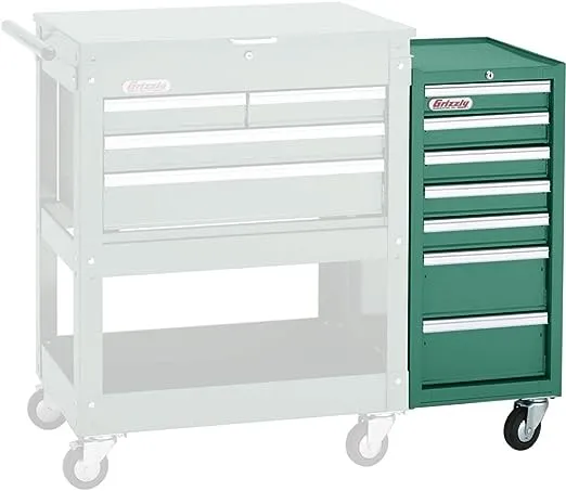 Grizzly Industrial H7729 7 Drawer Side Tool Chest