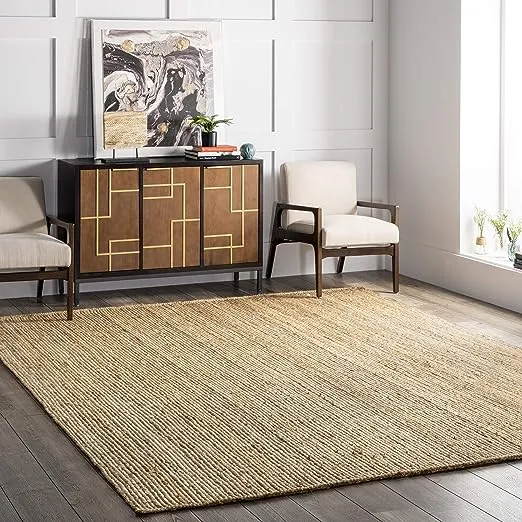 NuLOOM Rigo Hand Woven Farmhouse Jute Area Rug