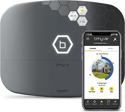 Orbit 57985 B hyve XR Smart 8 Zone Indoor or Outdoor Sprinkler Controller