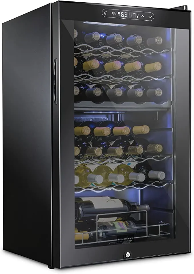 SCHMECKE 33 Bottle Dual Zone Wine Cooler Refrigerator