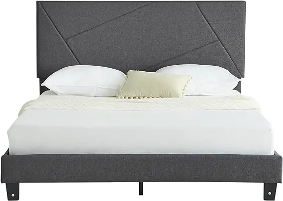 CREMORE Upholstered Platform Bed Frame