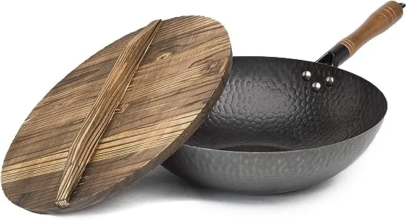 Goodful Hammered Carbon Steel Pow Wok