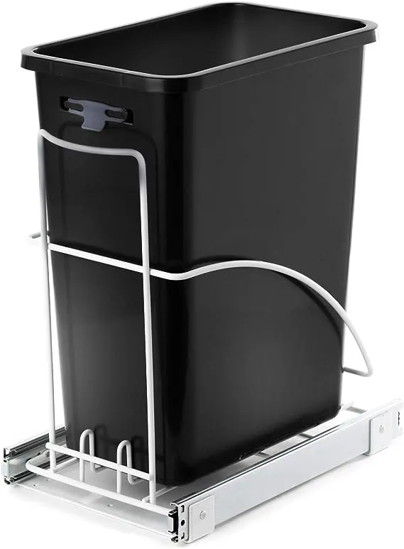 Home Zone Living 7.6 Gallon Pull Out Under Cabinet Trash Can