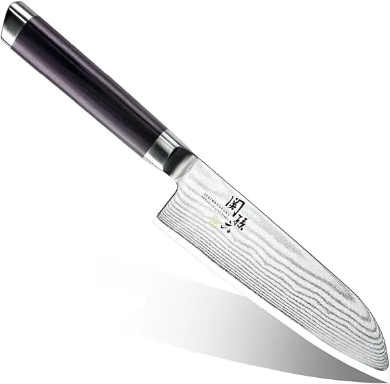 Kai Seki Magoroku Damascus Small Santoku Knife