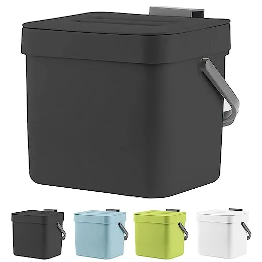 Kitchen Trash Can with Lid LALASTAR Wall Mounted Under Sink Small Garbage Can