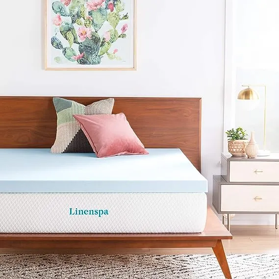 Linenspa 3 Inch Memory Foam Mattress Topper
