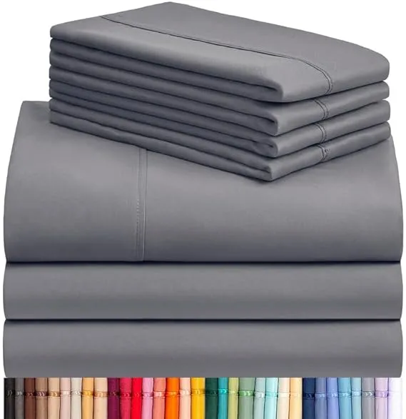 LuxClub 7 PC Split Sheet Set
