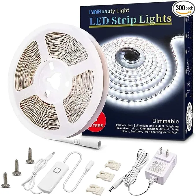 MY BEAUTY LIGHT White LED Strip Lights
