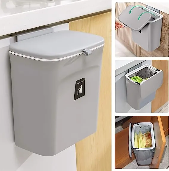 Tiyafuro 2.4 Gallon Kitchen Compost Bin