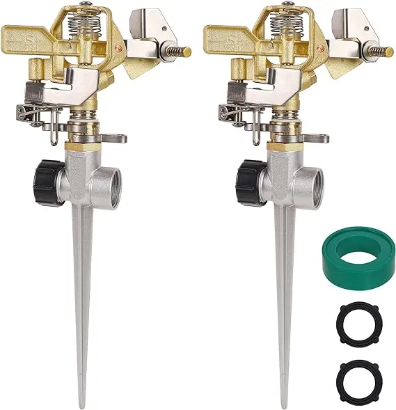 Biswing 2 Pack Brass Impact Sprinklers