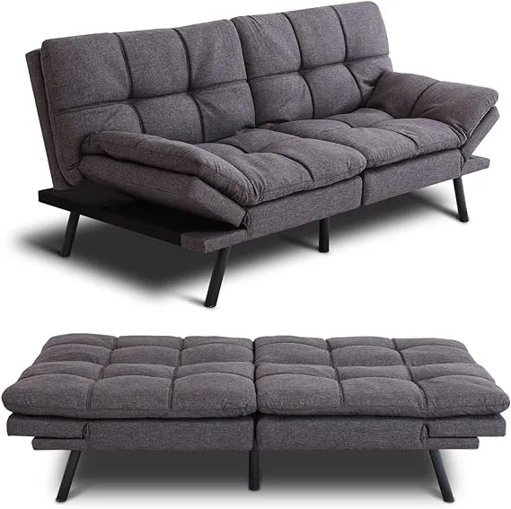 MUUEGM Futon Sofa Bed Memory Foam Futon Sofa Sleeper Couch