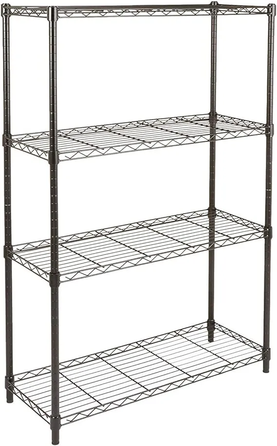 4 Shelf Adjustable Heavy Duty Storage Shelving Unit