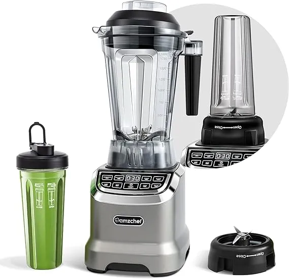 AMZCHEF Smoothie Countertop Blender