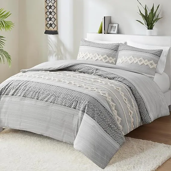 Hyde Lane Boho Gray Comforter Set
