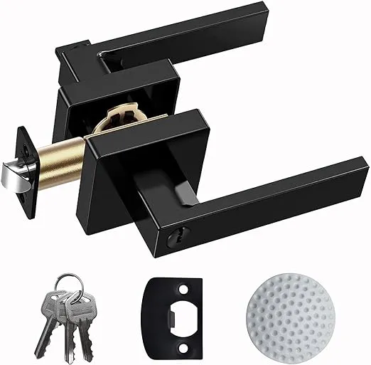 JO.KO with Keyed Matte Black Door Knob