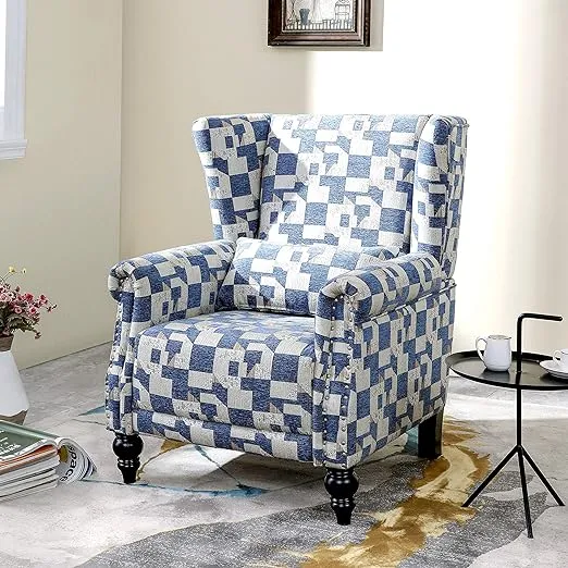 LOKATSE HOME Fabric Arm Chair Modern Single Sofa for Living Room