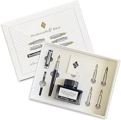 Wordsworth Black Fountain Pen Gift Set 5