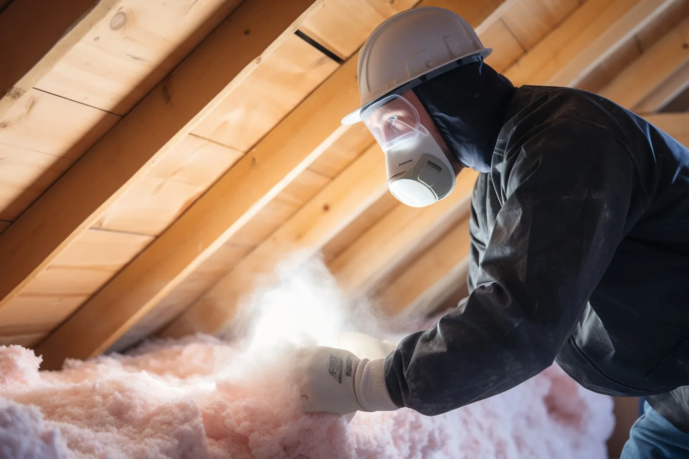 Attic insulation installation for energy efficiency