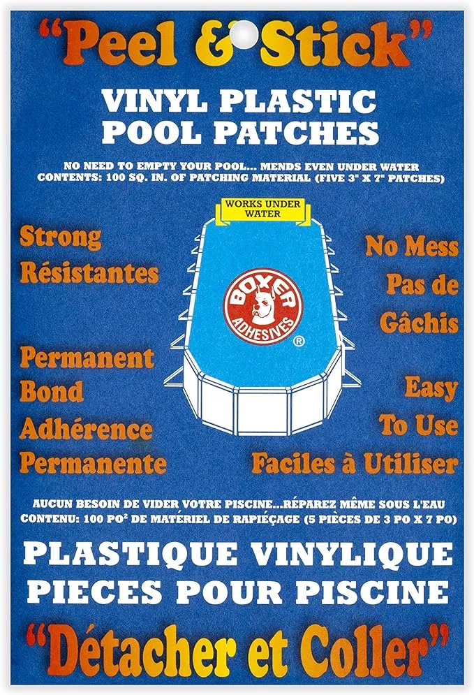 Peel and Stick Vinyl Plastic Pool Patch