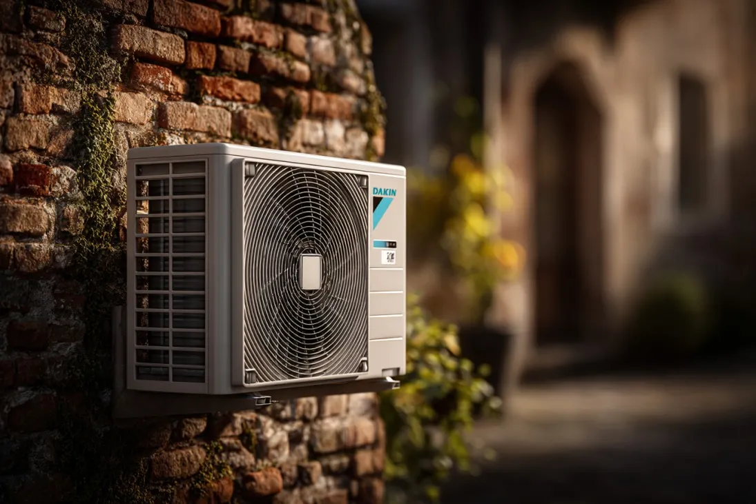Outdoor mini split unit installation