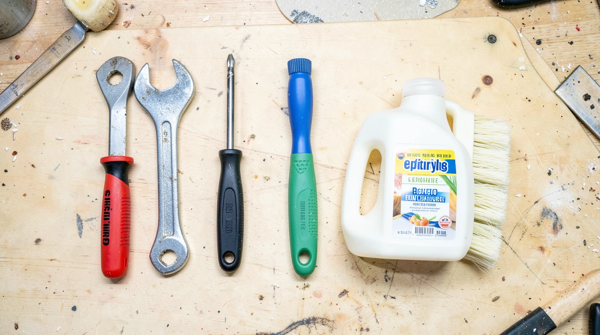 Plumbing tools and supplies for diverter repair